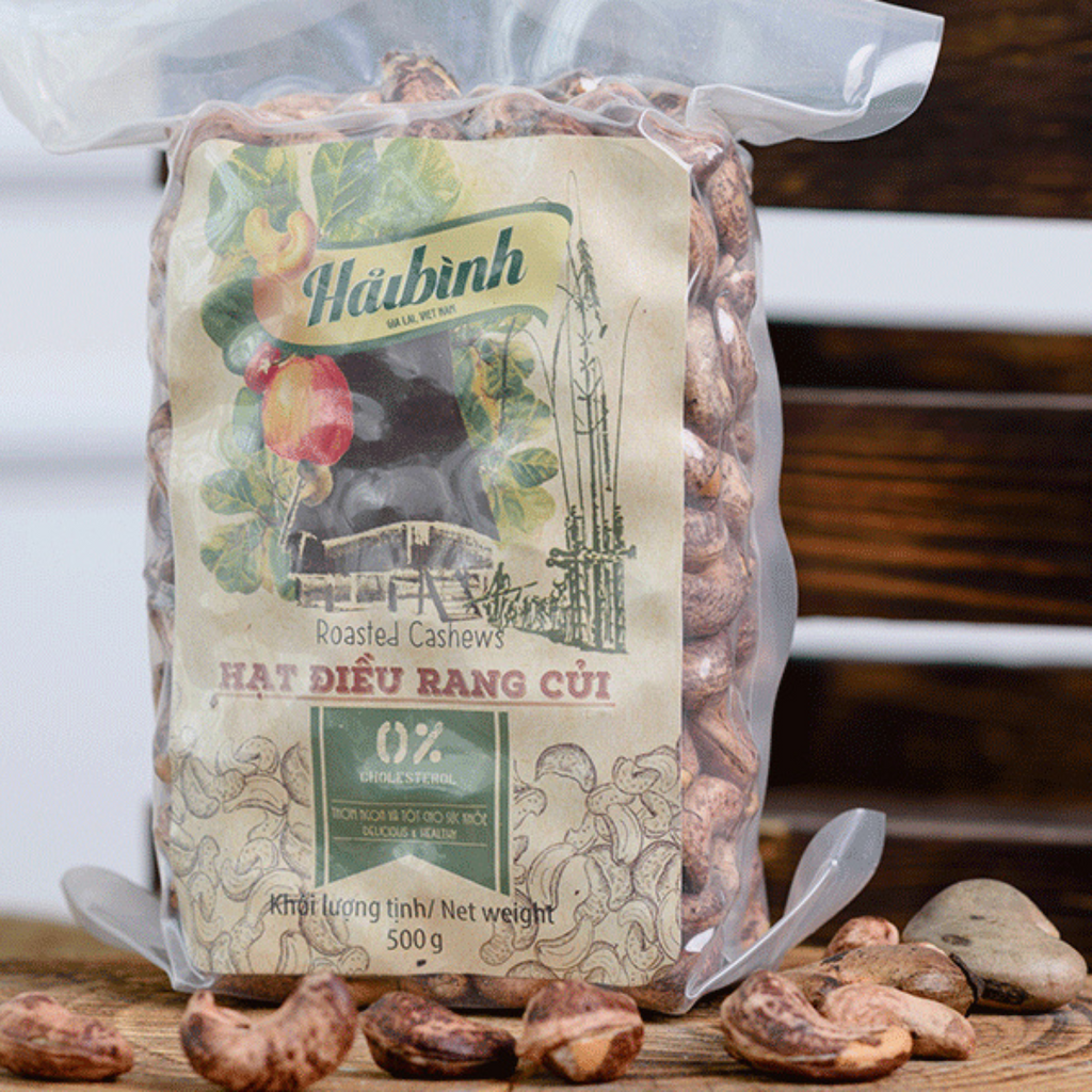 Premium Salted Roasted Cashew Nut (500g) - Hai Binh