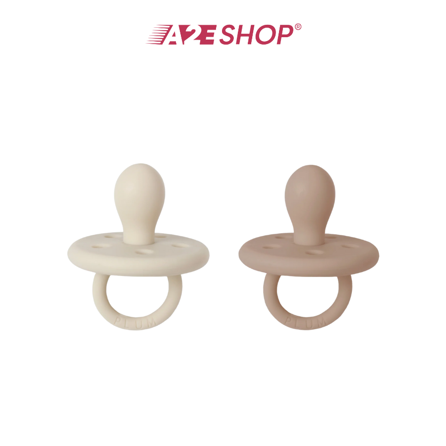 2-Pack Silicone Soothers (0–6 Months)