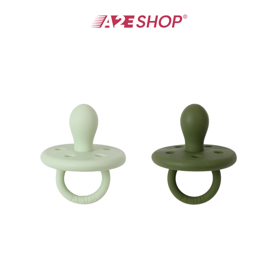 2-Pack Silicone Soothers (0–6 Months)