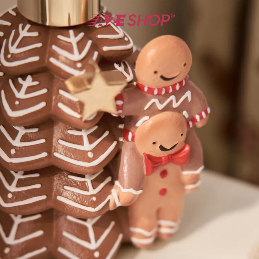 Gingerbread Christmas Tree Soap Dispenser – Holiday Bathroom Decor