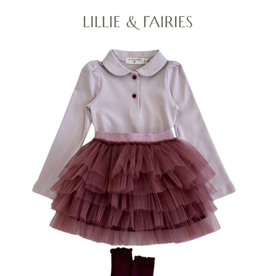 Lillie & Fairies the Tara Collar Shirt for Baby girls