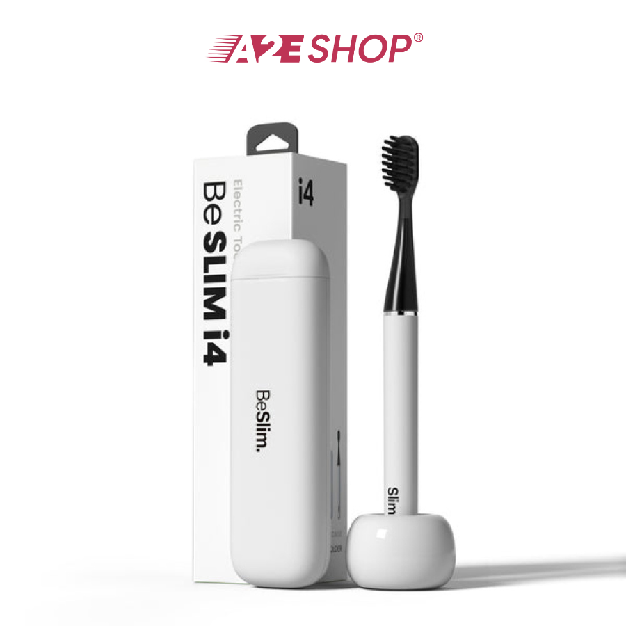 Mipow i4 Ultra Slim Travel Electric Toothbrush & Ceramic Holder - Compact & Portable for Travel