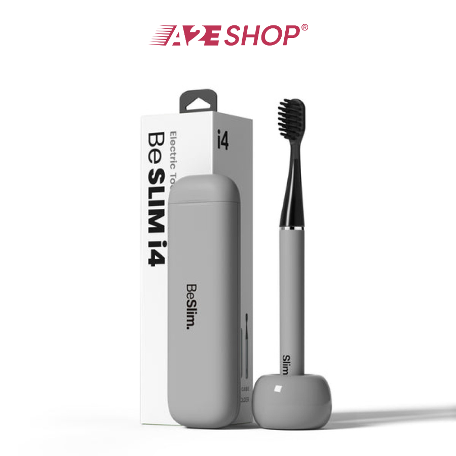 Mipow i4 Ultra Slim Travel Electric Toothbrush & Ceramic Holder - Compact & Portable for Travel