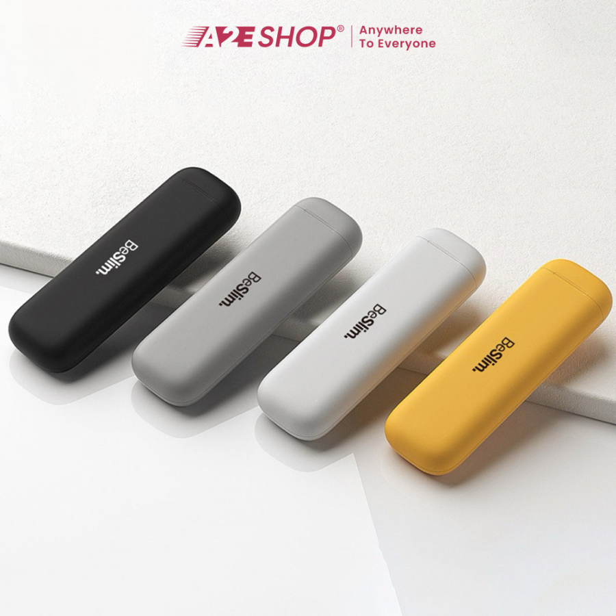 Mipow i4 Ultra Slim Travel Electric Toothbrush & Ceramic Holder - Compact & Portable for Travel