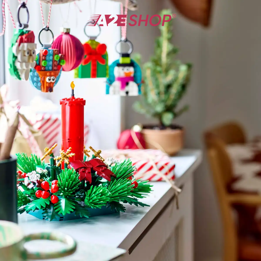 LEGO Christmas Table Decoration – Holiday Candle Set (433 pieces)