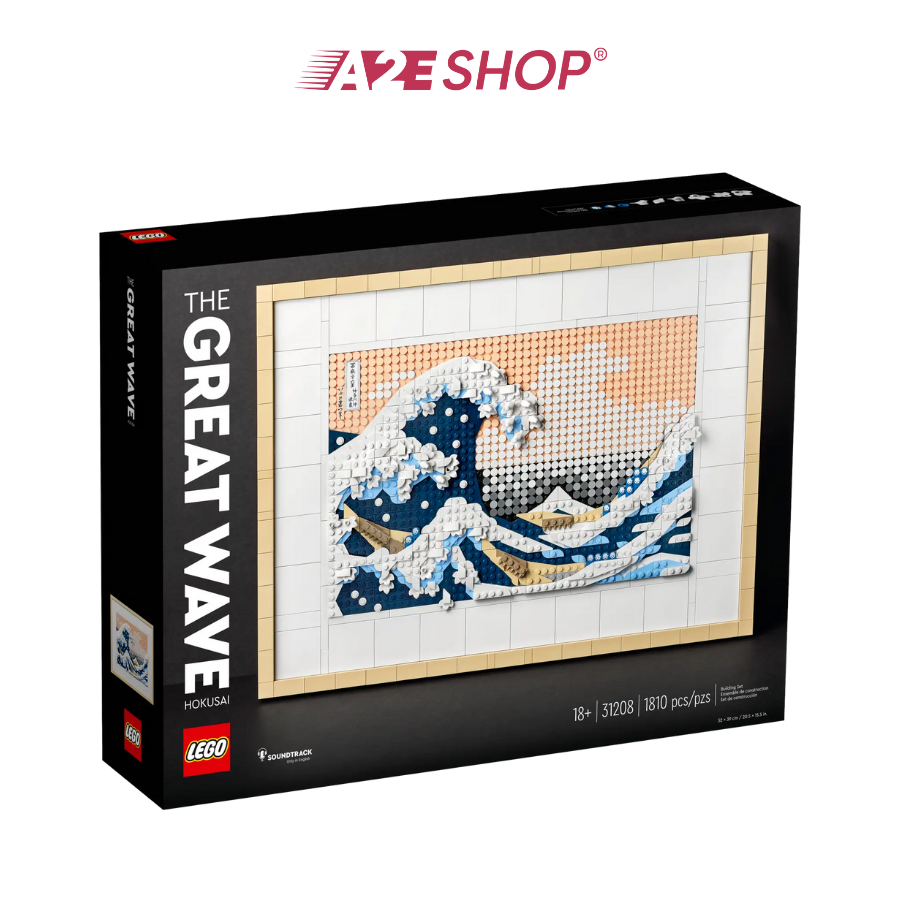 LEGO Art: Hokusai – The Great Wave – 1,810 Pieces Wall Art Set