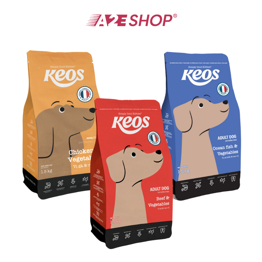 Keos Food for Adult Dog with multilple flavours