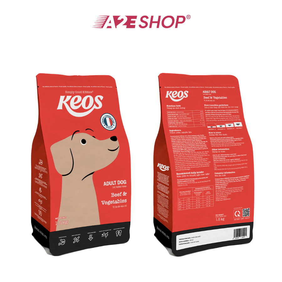 Keos Food for Adult Dog with multilple flavours