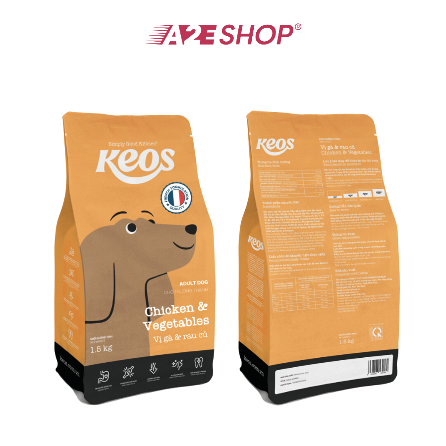 Keos Food for Adult Dog with multilple flavours