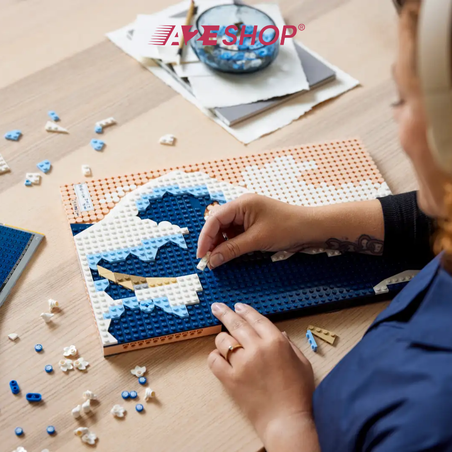 LEGO Art: Hokusai – The Great Wave – 1,810 Pieces Wall Art Set
