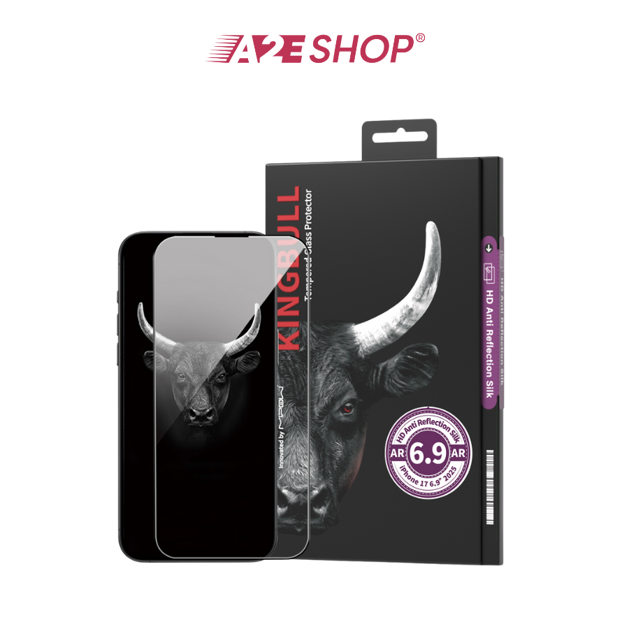Mipow Kingbull HD Anti-Reflection Silk Tempered Glass – iPhone 17