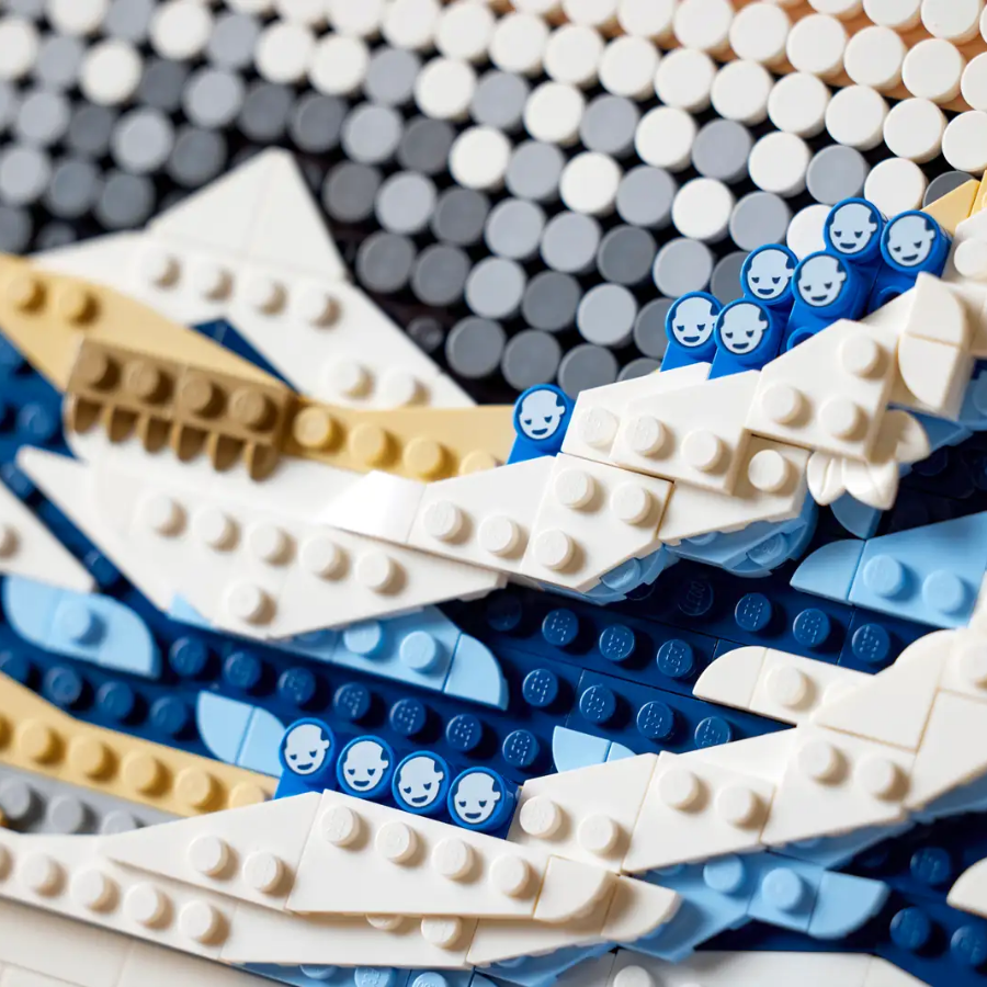 LEGO Art: Hokusai – The Great Wave – 1,810 Pieces Wall Art Set