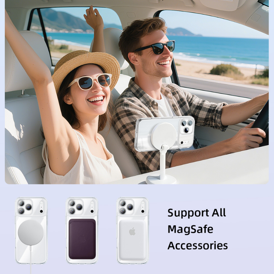 Innostyle CrystalGuard Clear MagSafe Case – iPhone 17