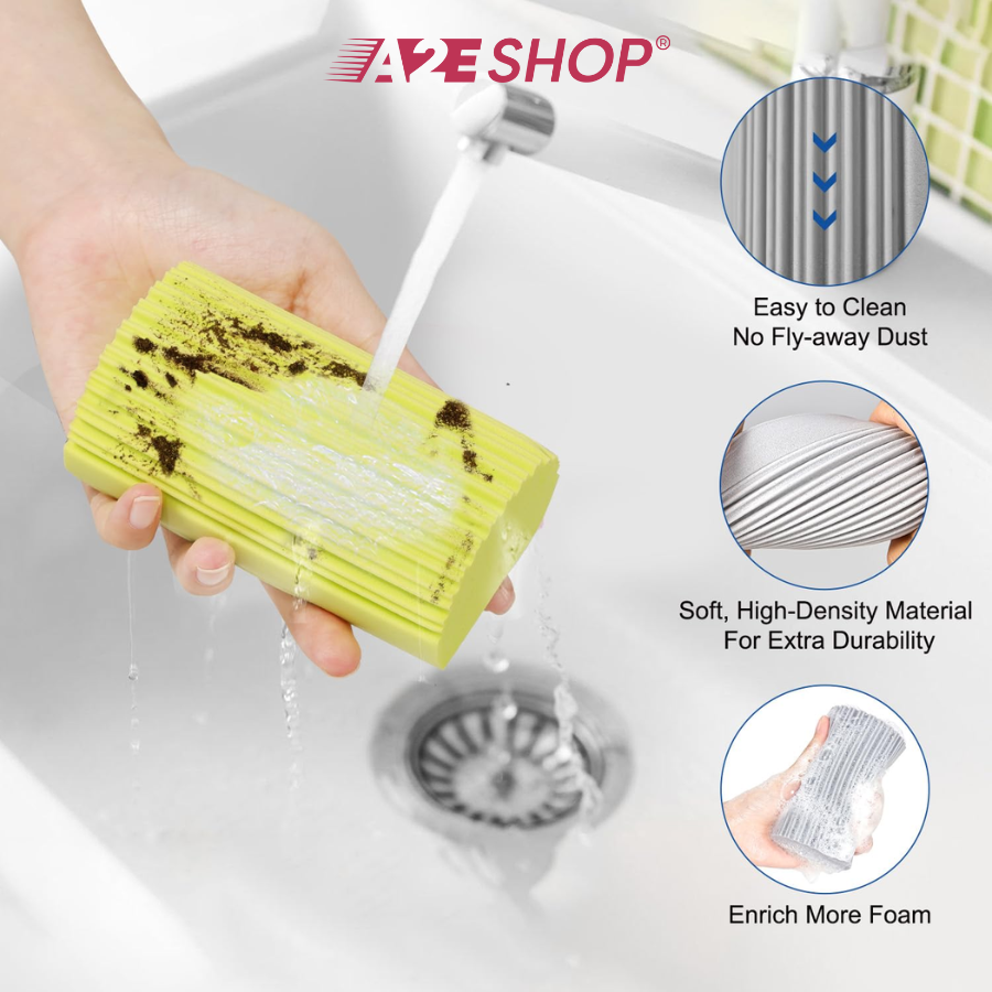 Damp Duster by Scrub Daddy – Picks Up Fine Dust, Easy to Rinse