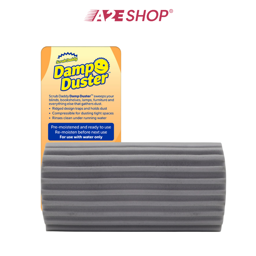Damp Duster by Scrub Daddy – Picks Up Fine Dust, Easy to Rinse