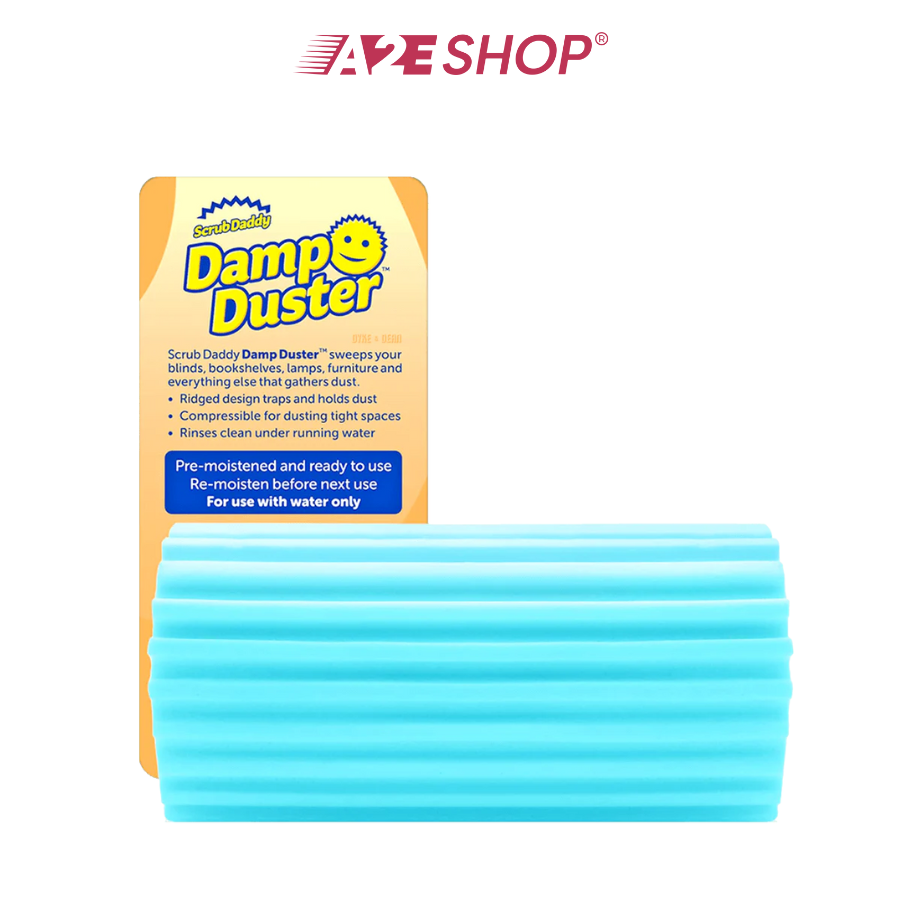 Damp Duster by Scrub Daddy – Picks Up Fine Dust, Easy to Rinse