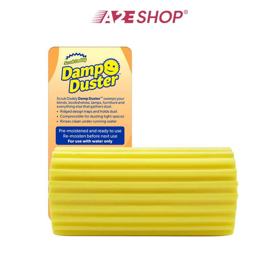 Damp Duster by Scrub Daddy – Picks Up Fine Dust, Easy to Rinse