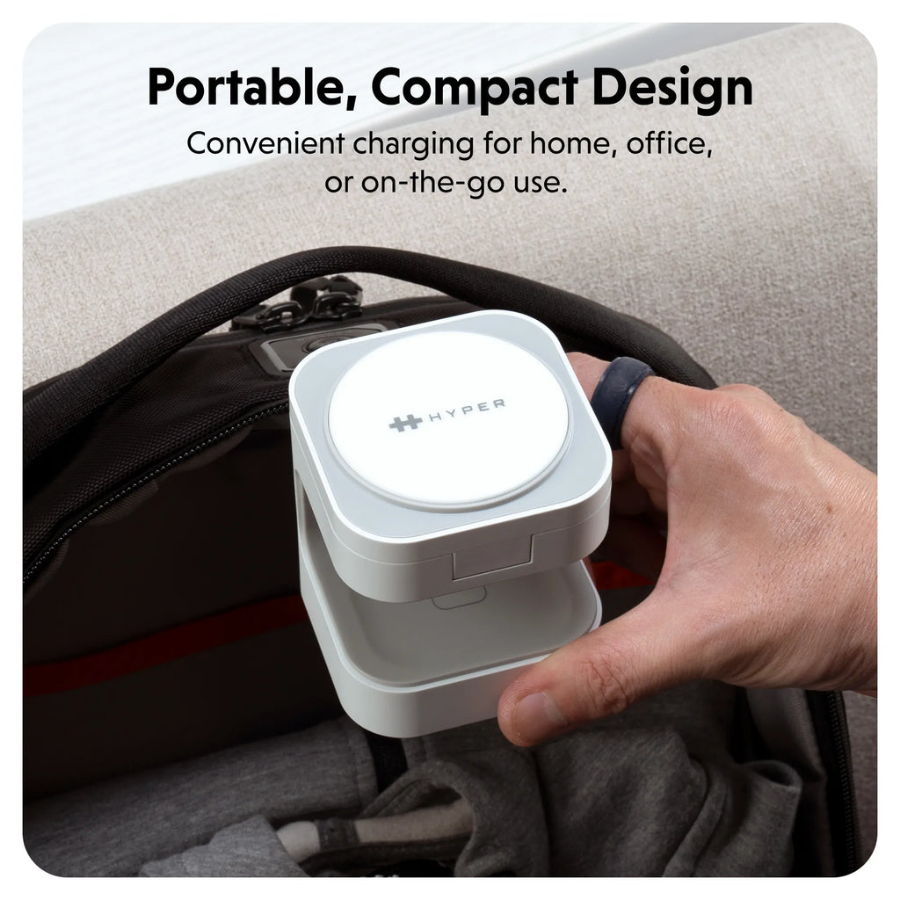 HyperJuice Qi2 3-in-1 Magnetic Wireless Charging Stand