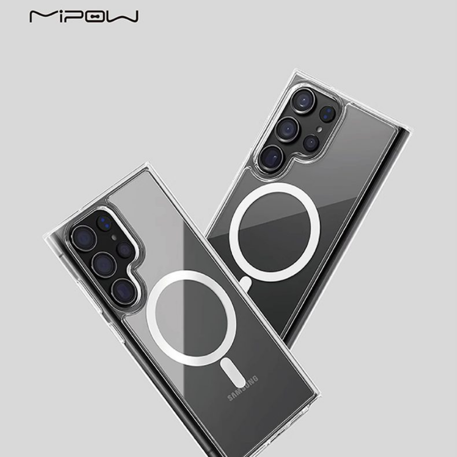Mipow Qi2 Tempered Transparent Case – Galaxy S25 Ultra 6.9" (Bayer Germany)