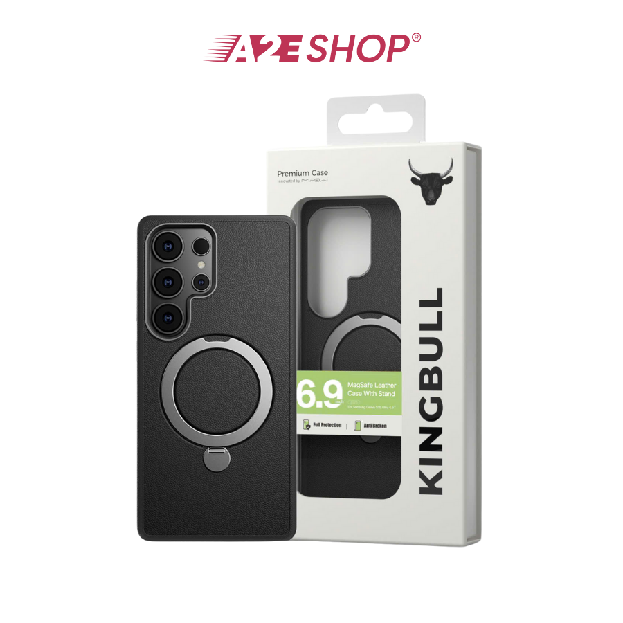 Mipow Qi2 Ring Stand Lux 2-in-1 Case – Galaxy S25 Ultra 6.9" (MLCS25U)