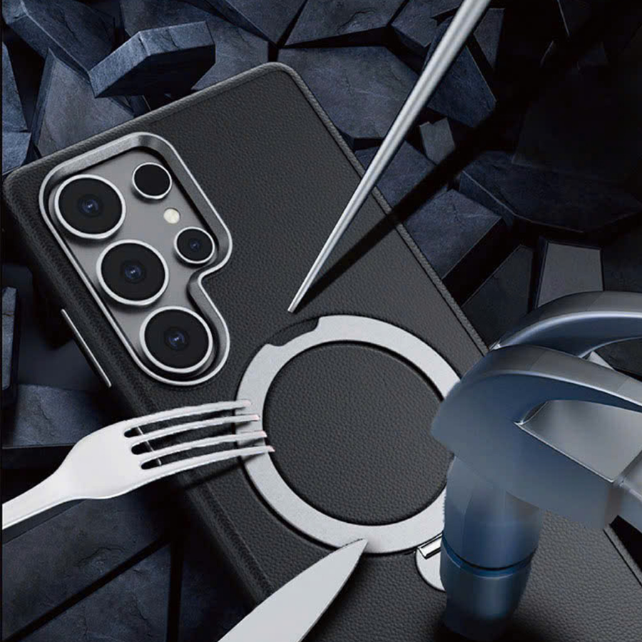 Mipow Qi2 Ring Stand Lux 2-in-1 Case – Galaxy S25 Ultra 6.9" (MLCS25U)