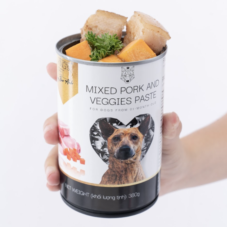 King’s Pet Canned Pâté – Pork & Vegetables – 380g