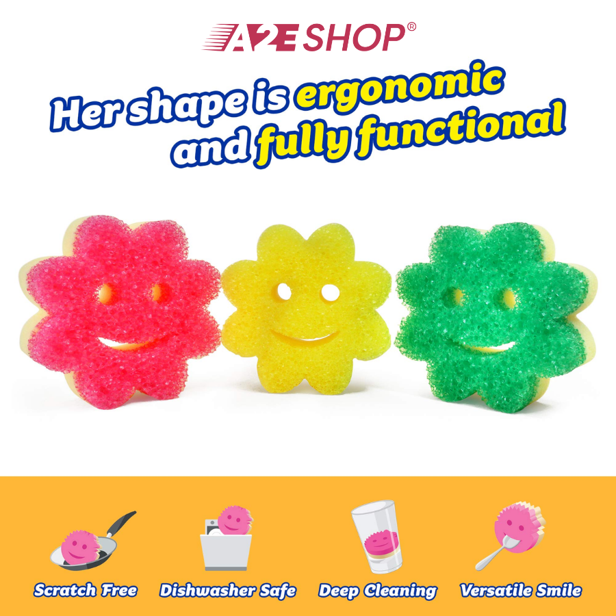 Scrub Mommy Flower Sponges – Set of 3