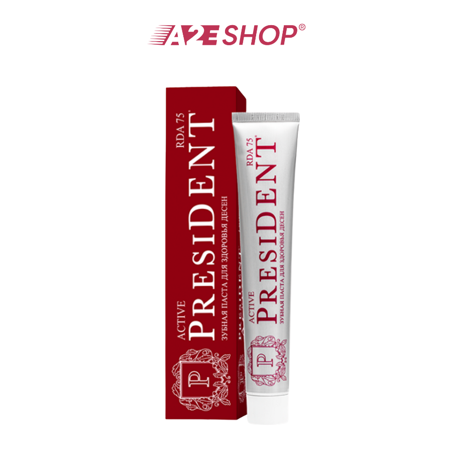 President Toothpaste Classic Line 75g – Whitening, Fresh Breath