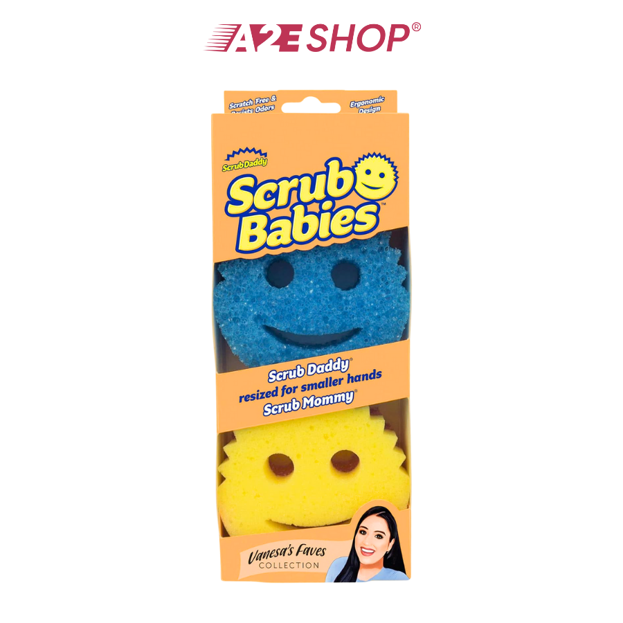 Bọt biển mini Scrub Babies – Bộ 2 cái