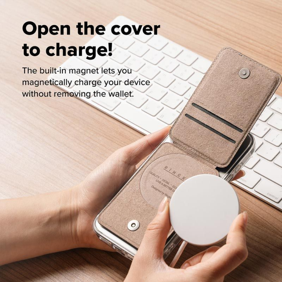 Ringke Slide Grip Wallet Magnetic – Phone Card Holder & Stand