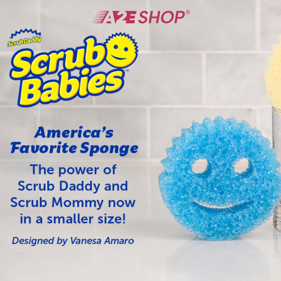 Bọt biển mini Scrub Babies – Bộ 2 cái