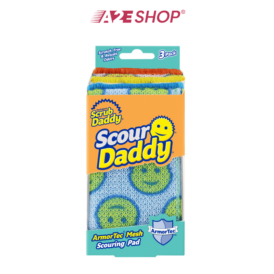 Scour Daddy Steel Mesh Scrubbers – Set of 3