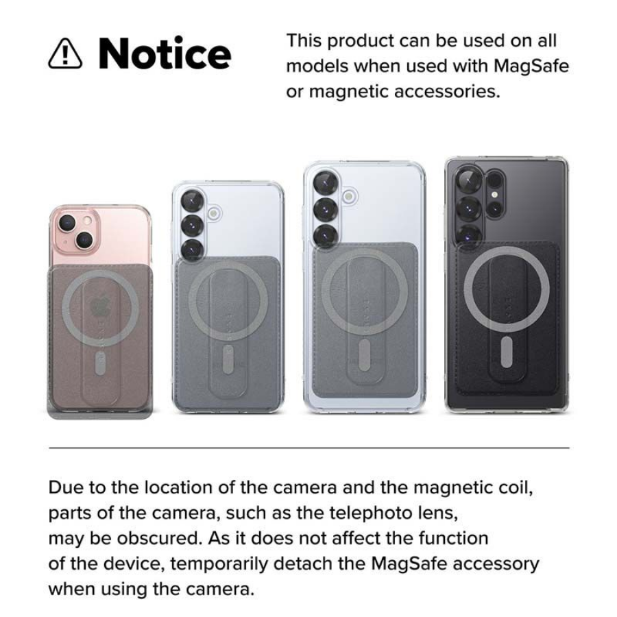 Ringke Slide Grip Wallet Magnetic – Phone Card Holder & Stand