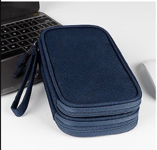 Portable Power Bank/ USB Cable/ Earphones Travel Bag