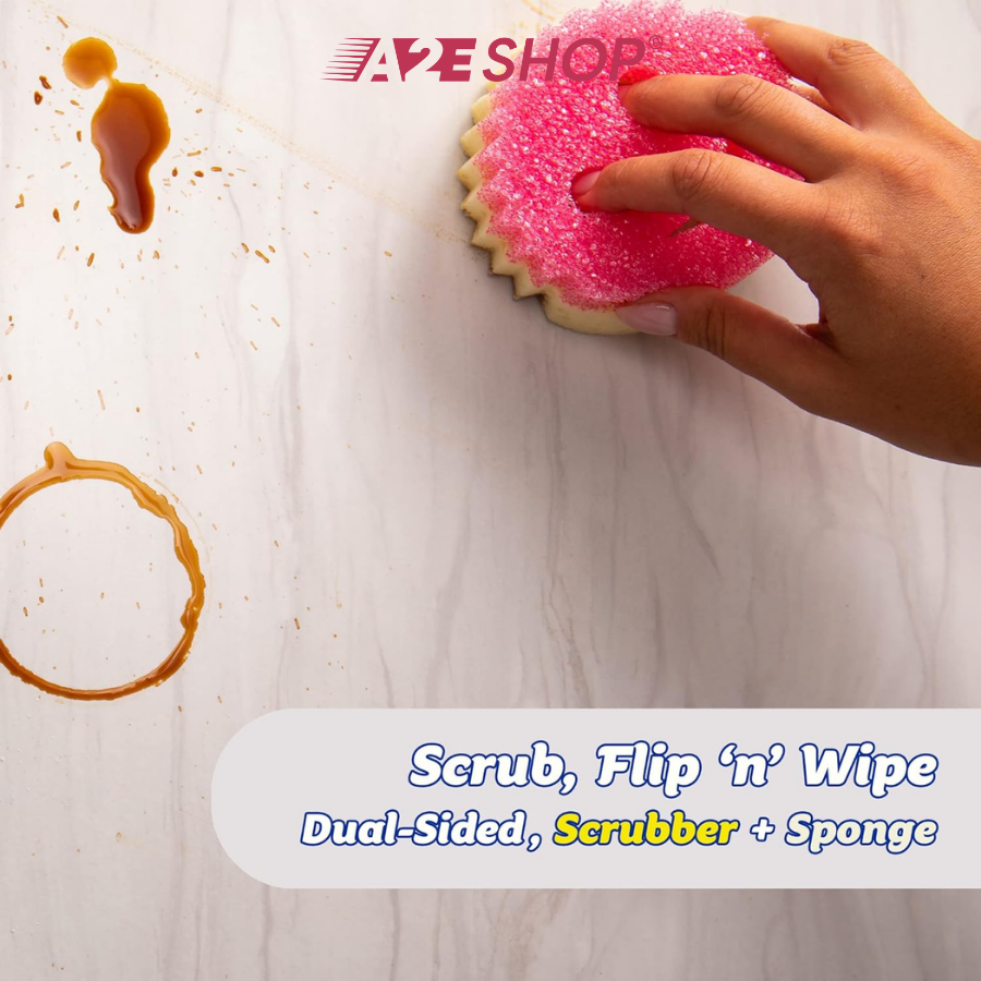 Miếng bọt biển hai mặt Scrub Mommy Pink