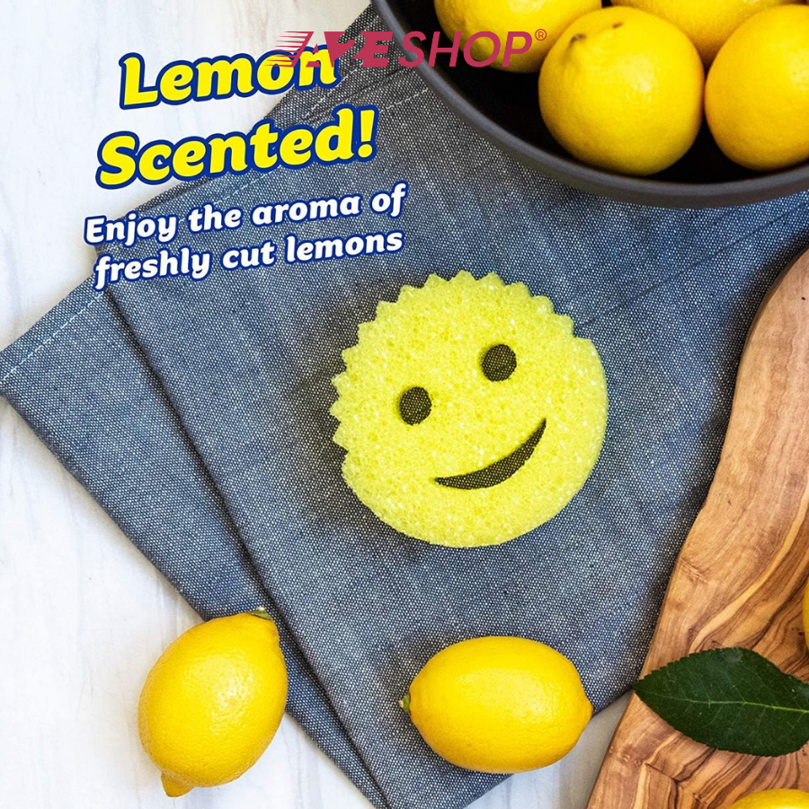 Bọt biển Scrub Daddy hương Chanh