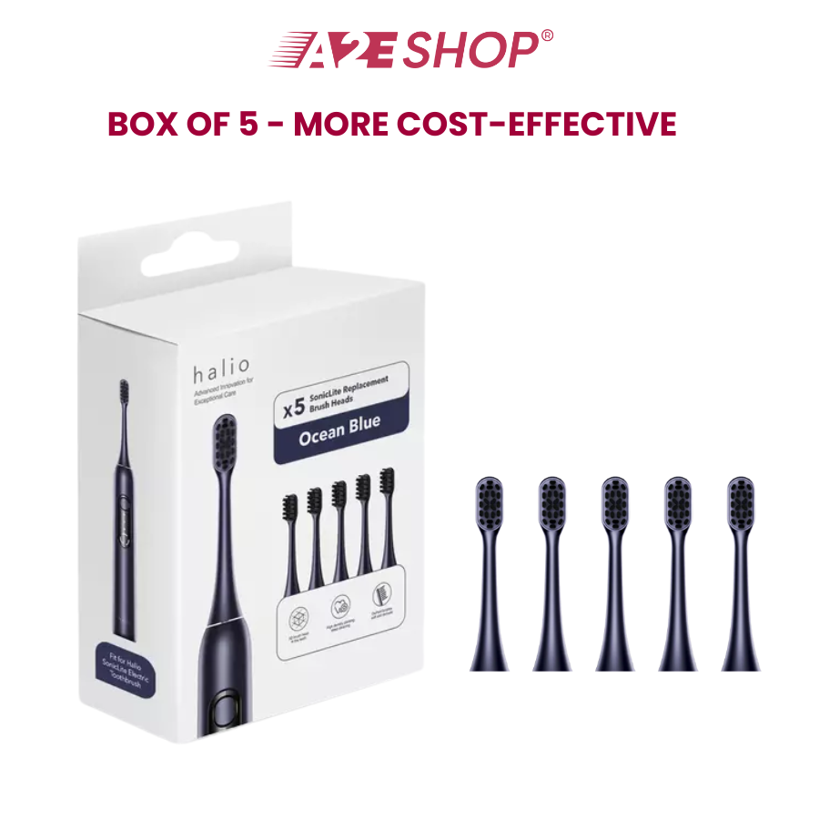 Đầu bàn chải thay thế Halio SonicLite - Xanh đen