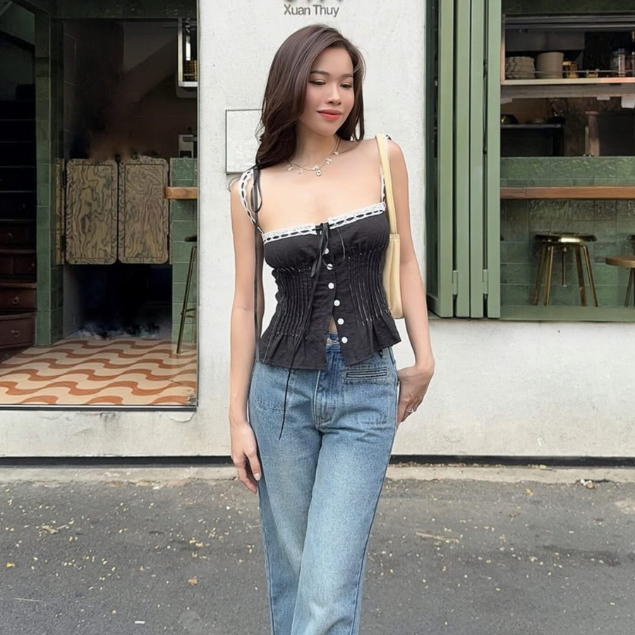 Clotherbar Anne Top – Black