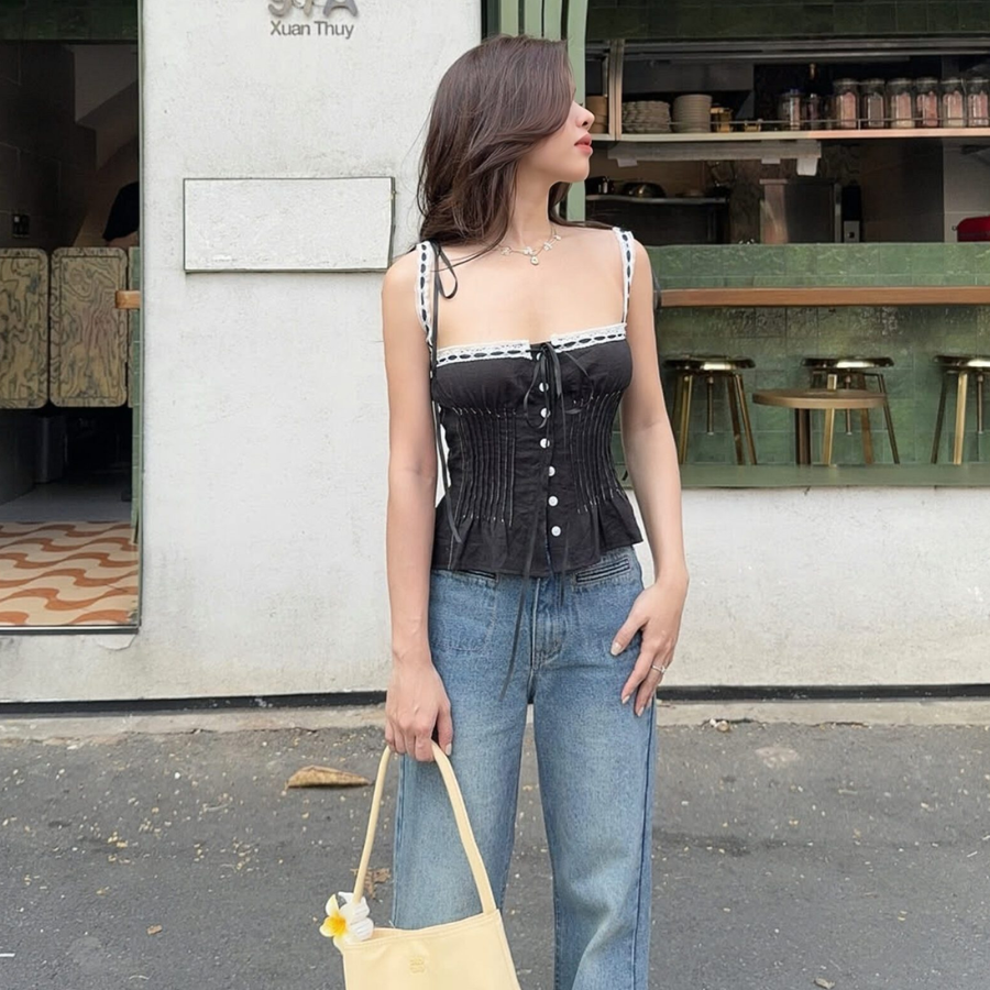 Clotherbar Anne Top – Black
