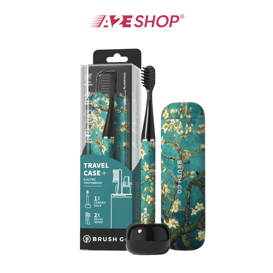 Mipow i4 Slim Sonic Electric Toothbrush Set – Dual-Clean System, 60-Day Battery, Ceramic Holder