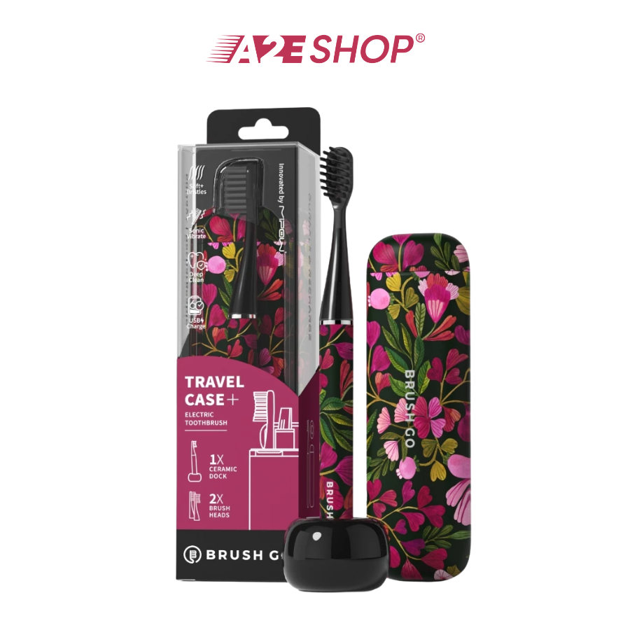 Mipow i4 Slim Sonic Electric Toothbrush Set – Dual-Clean System, 60-Day Battery, Ceramic Holder