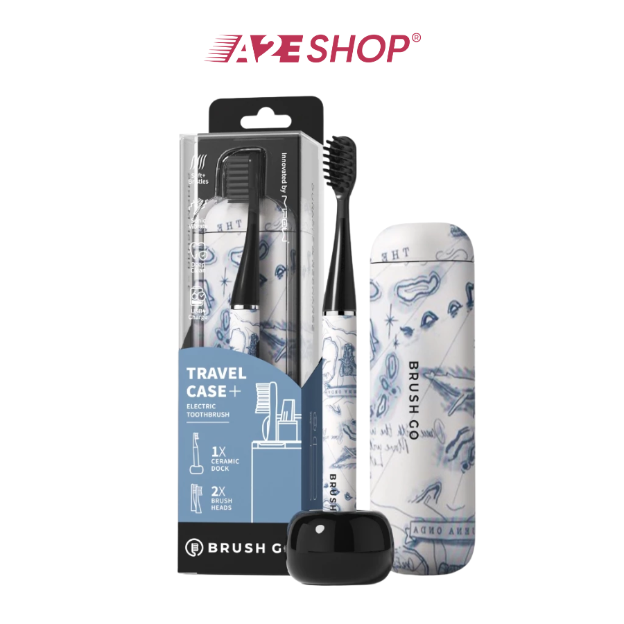 Mipow i4 Slim Sonic Electric Toothbrush Set – Dual-Clean System, 60-Day Battery, Ceramic Holder