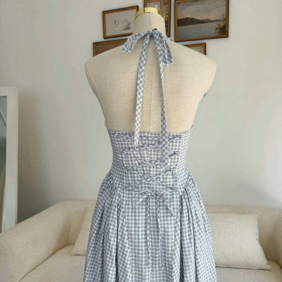 Clotherbar Karolin Dress – Grey Gingham