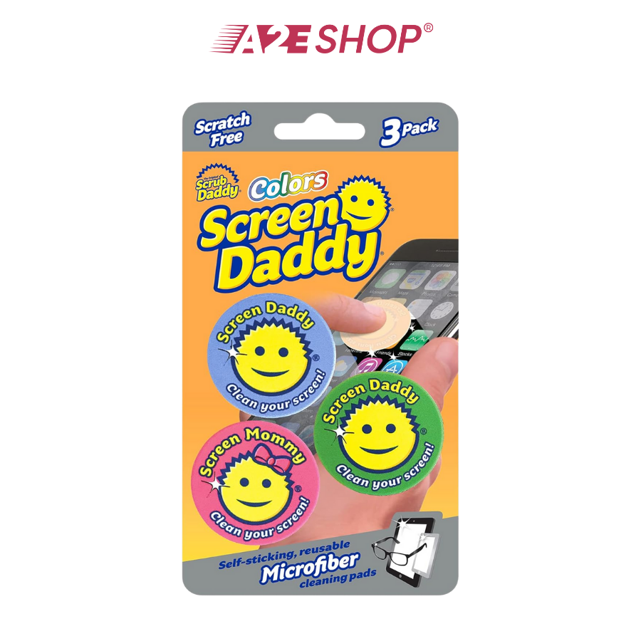 Screen Daddy Colors Microfiber Cloth | For Phones, iPads, Glasses & Screens