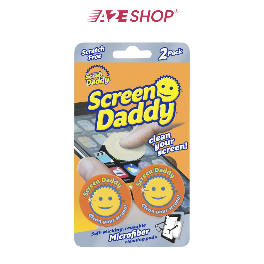 Set of 2 Screen Daddy Colors Microfiber Cloth | For Phones, iPads, Glasses & Screens