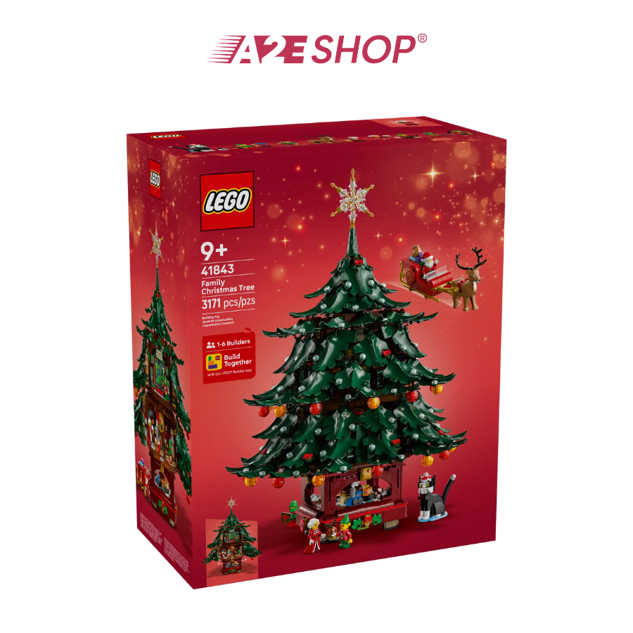 LEGO Family Christmas Tree – 2-in-1 Holiday Tree Set (3171 pieces)