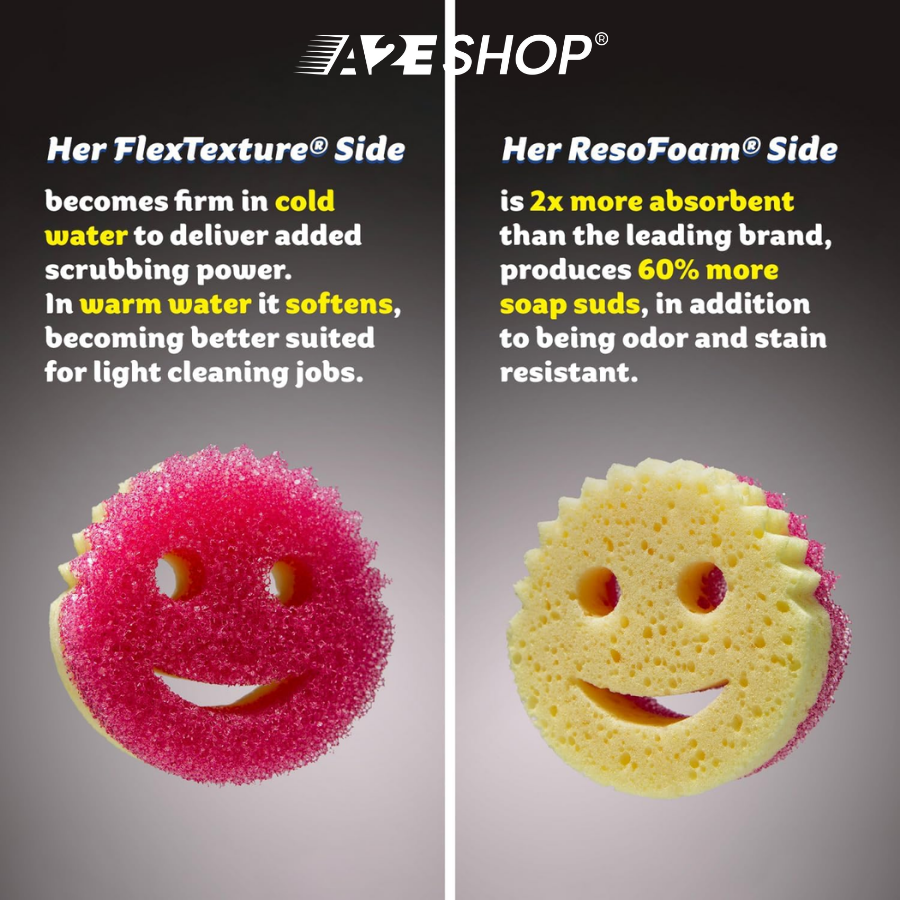 [Value Set] 4-Pack Scrub Daddy Sponges | Multi-Color