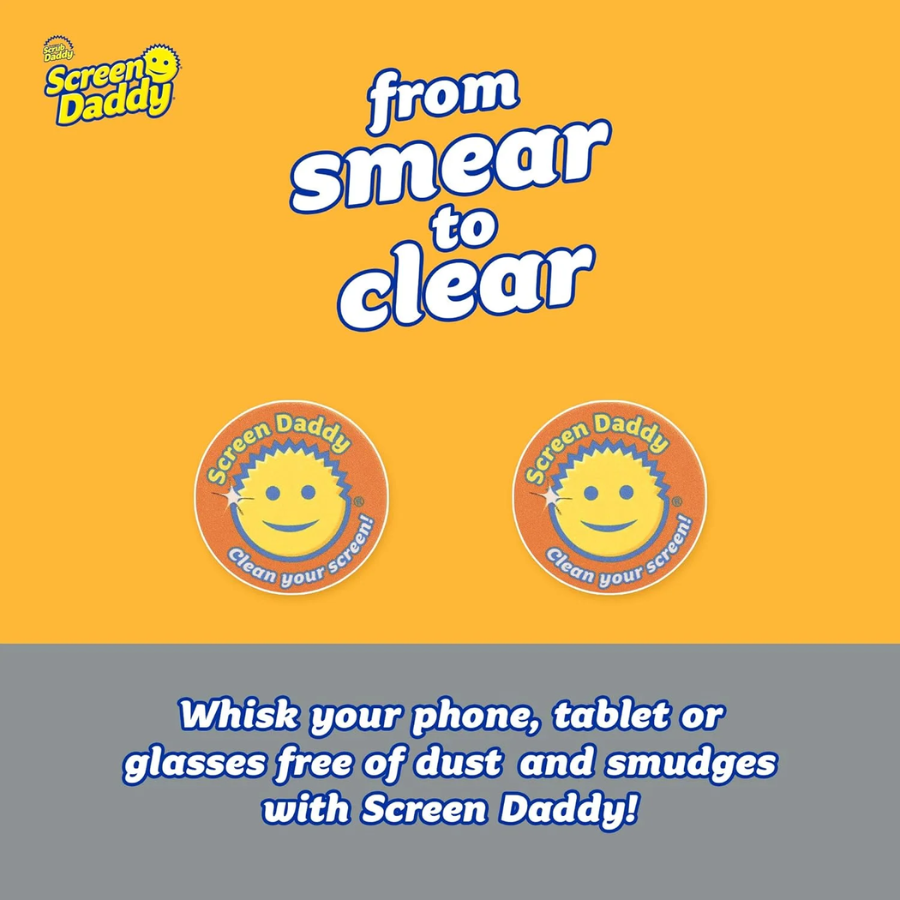 Set of 2 Screen Daddy Colors Microfiber Cloth | For Phones, iPads, Glasses & Screens
