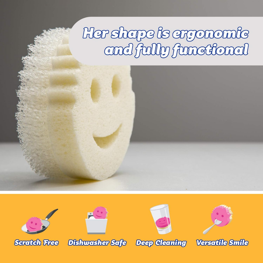 Scrub Mommy Dye-Free Dual-Sided Sponge