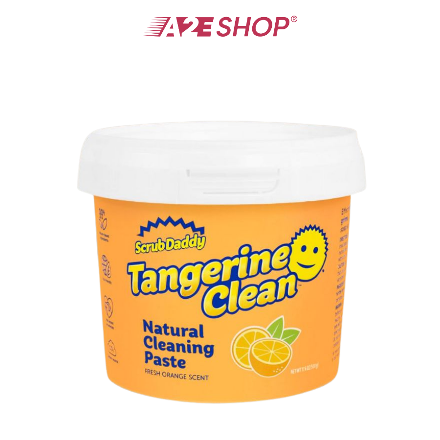 Scrub Daddy Tangerine Clean Paste | Removes Stubborn, Long-Lasting Stains
